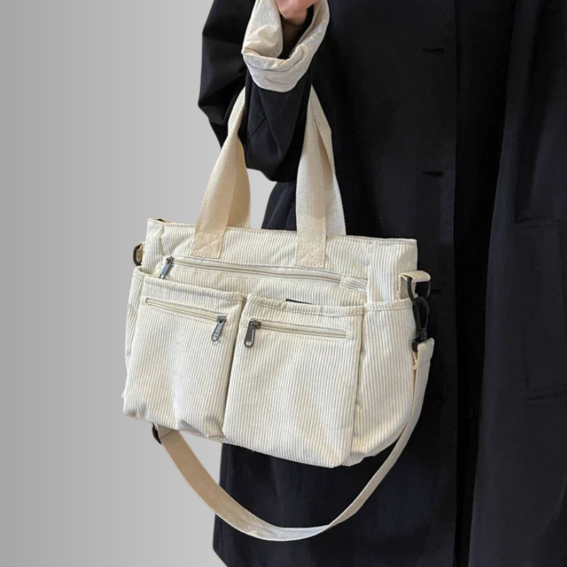 Torba Urban Cord Tote w kolorze białym