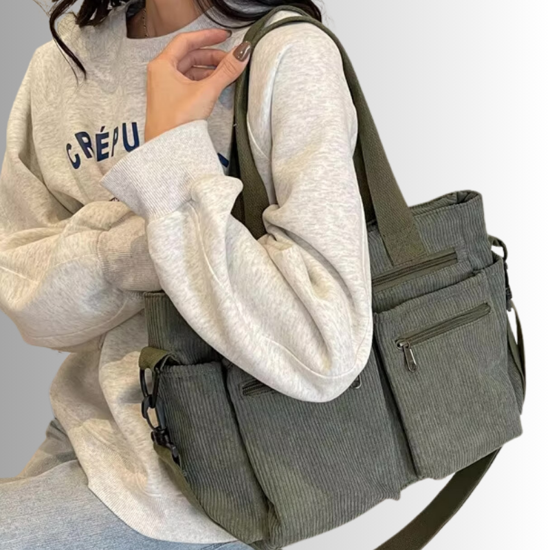 Torba Urban Cord Tote w kolorze zielonym