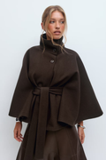 Lorenza – stylowy płaszcz w kolorze brązowym