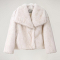 Płaszcz VelvetFur Luxe w kolorze białym