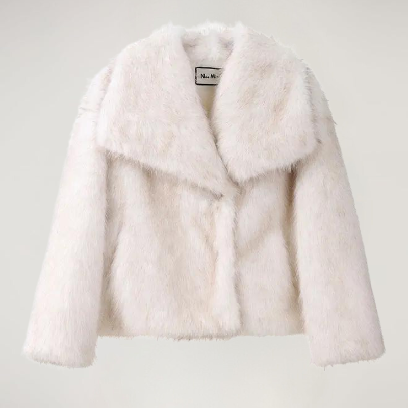 Płaszcz VelvetFur Luxe w kolorze białym
