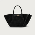 Firenze Suede Tote – czarna torba zamszowa