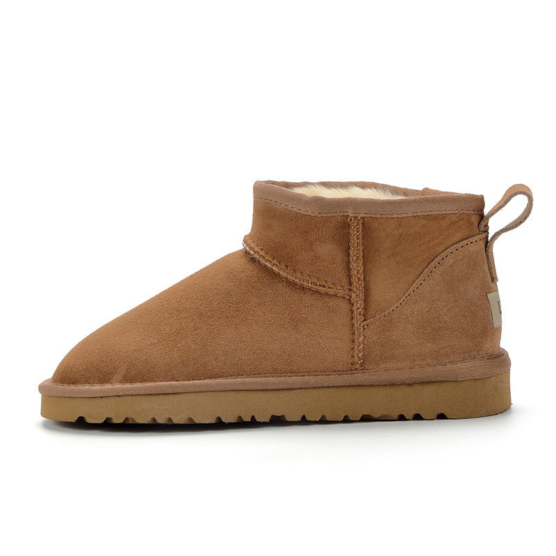 Brązowe botki CozyFeet z futerkiem