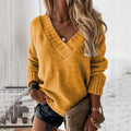 Sweter Velanya żółty luźny