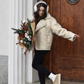 Nevada Luxe kurtka z szerokim kołnierzem – stylowa zimowa stylizacja
