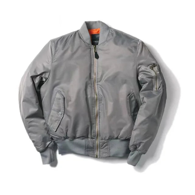 Kurtka bomber Lorayne MA-1 w kolorze szarym