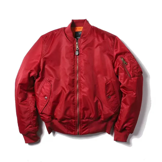 Kurtka bomber Lorayne MA-1 w kolorze czerwonym