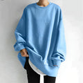 Lunara – sweter oversize w kolorze Niebieski / Blauw – chłodny, casualowy look.