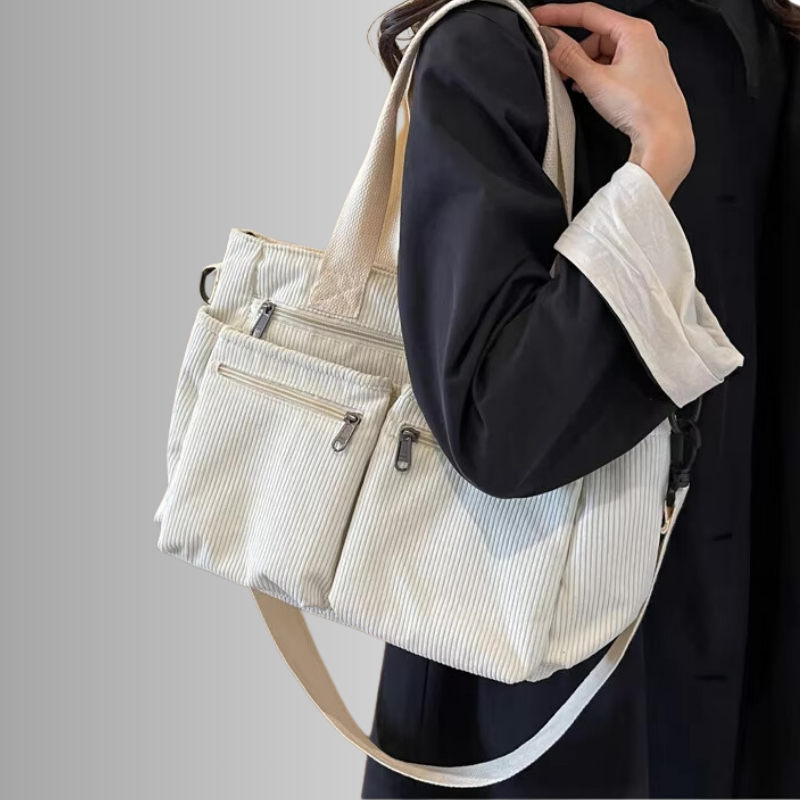 Torba Urban Cord Tote w kolorze białym