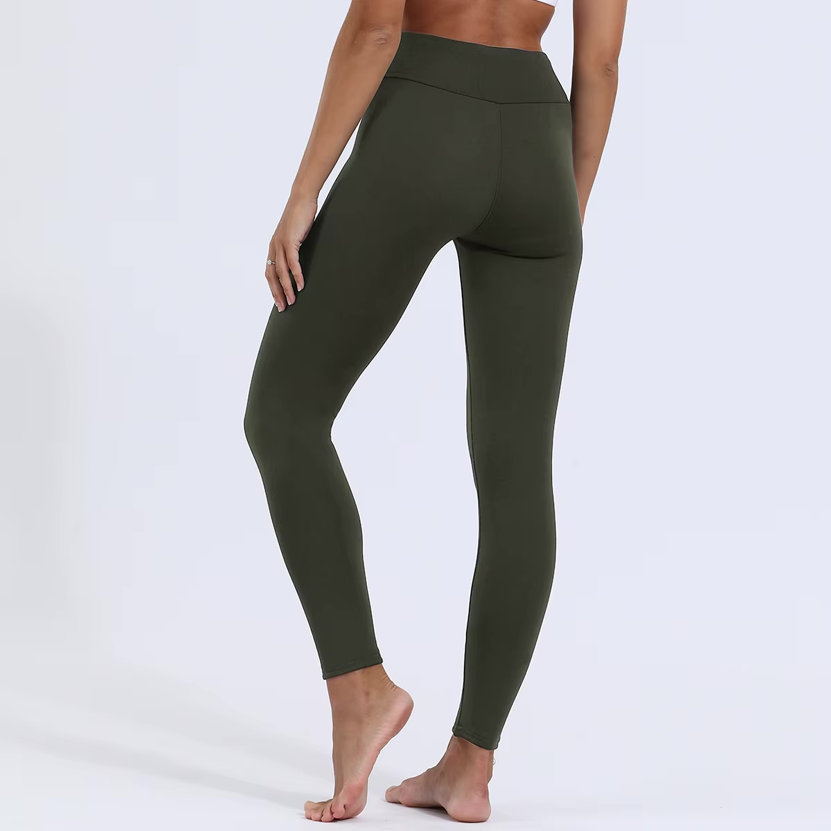 Nordic Luxe zimowe legginsy – zielone