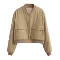 Kurtka Emilia Bomber w kolorze beżowym