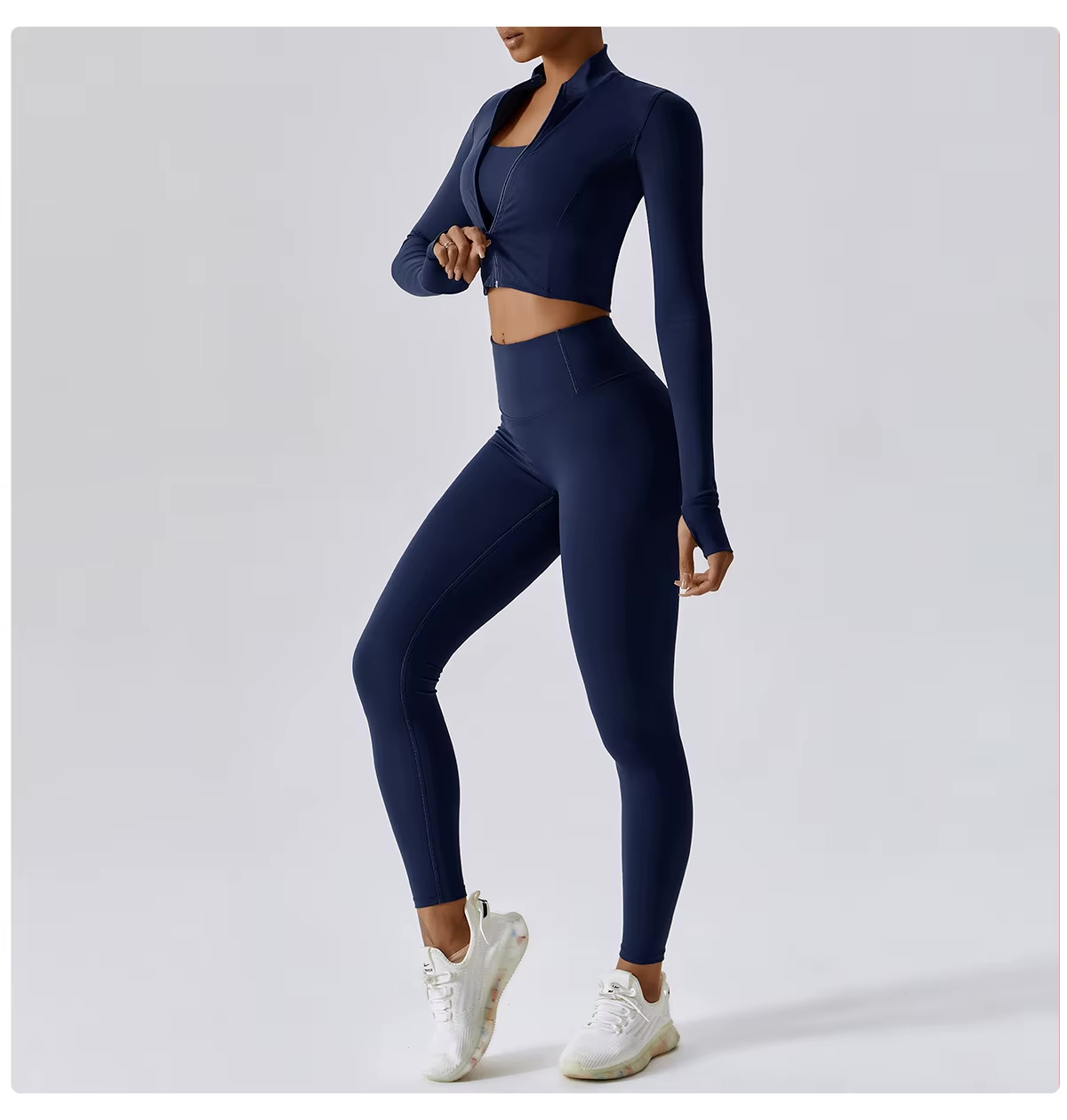 Komplet sportowy UltraFlex Seamless w kolorze niebieskim