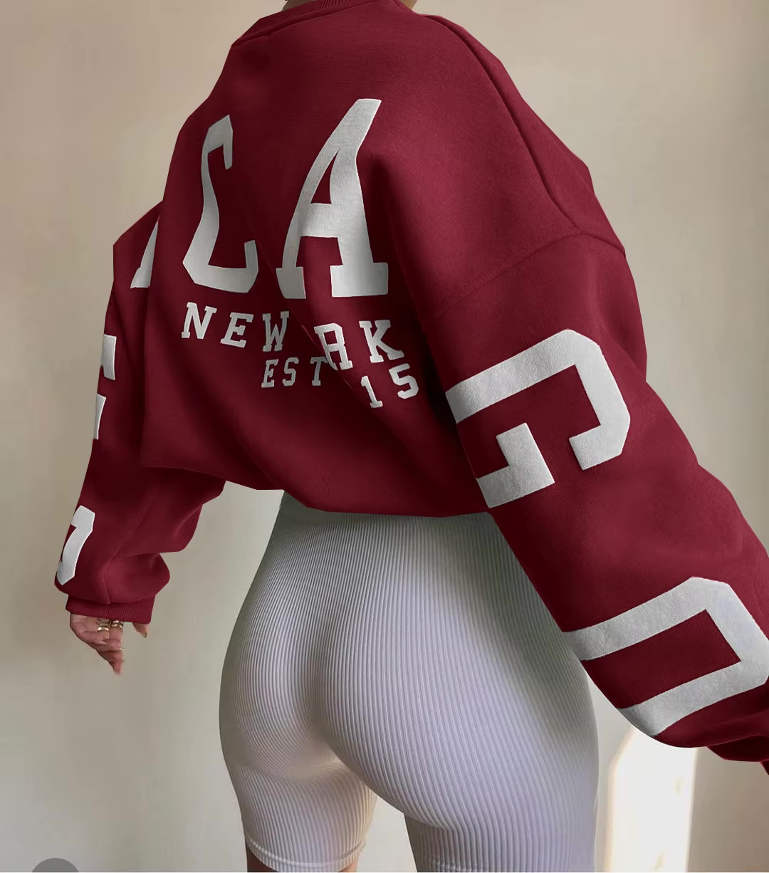 Chicago Vibes bluza bordowa