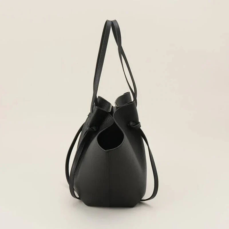 Avoria Torebka Tote – czarna duża torba z kokardą