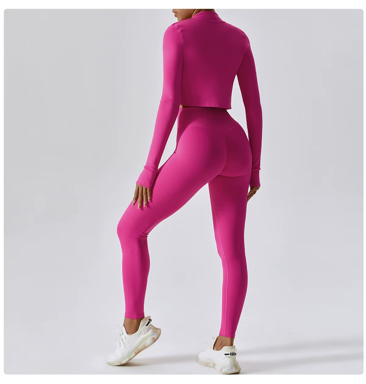 Komplet sportowy UltraFlex Seamless w kolorze różowym