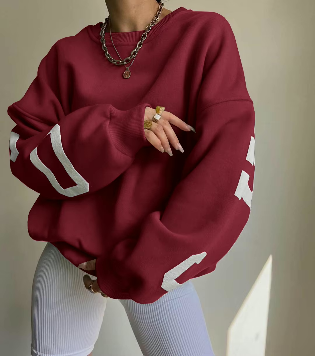 Chicago Vibes bluza bordowa