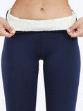 Nordic Luxe ocieplane legginsy zimowe – granatowe