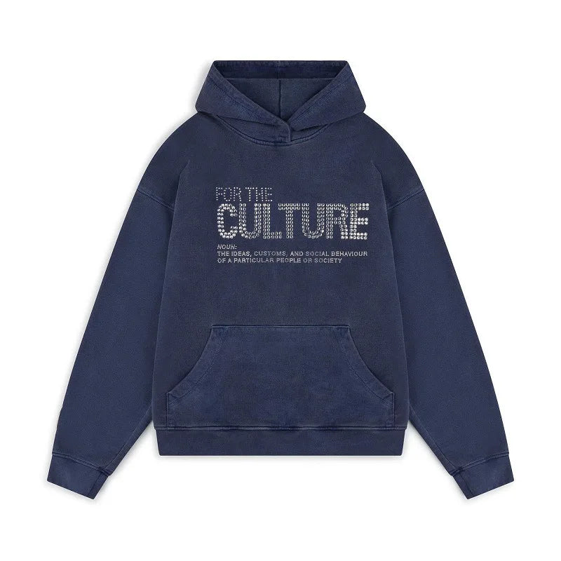 Bluza Arvian For The Culture granatowa z kryształkami