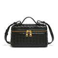 Pleciona torebka crossbody Tara w kolorze czarnym