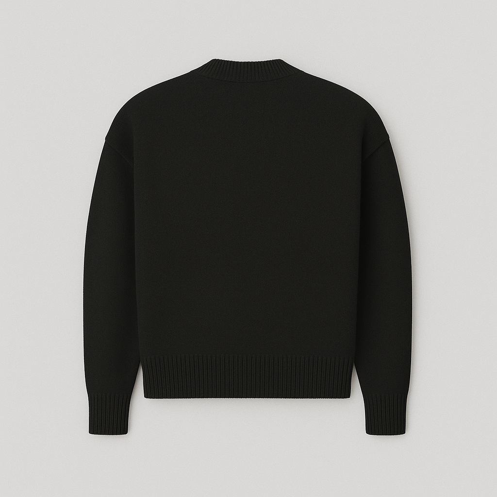 Sweter Amaria czarny z czerwonym sercem