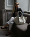 Torba Soho elegancka z dużą pojemnością – beżowy