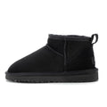 Czarne zimowe botki CozyFeet z gumową podeszwą