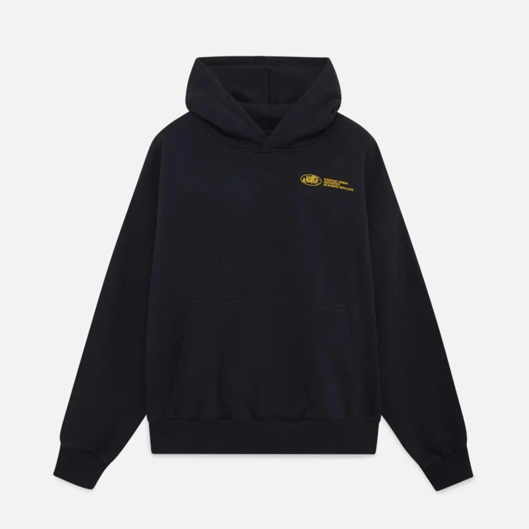 Czarna bluza Withlove z żółtym logo