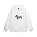 Bluza Wuffi Cozy biała z haftowanym jamnikiem