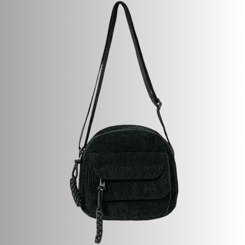 Urban Cord Mini sztruksowa torba – czarna 