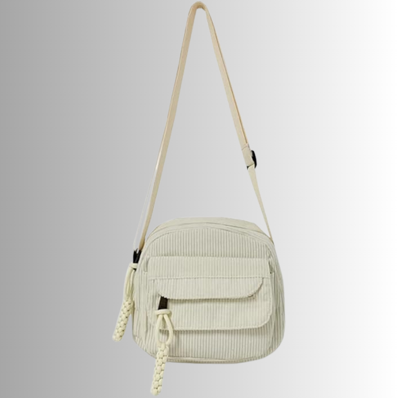 Urban Cord Mini modna torba crossbody – beżowa