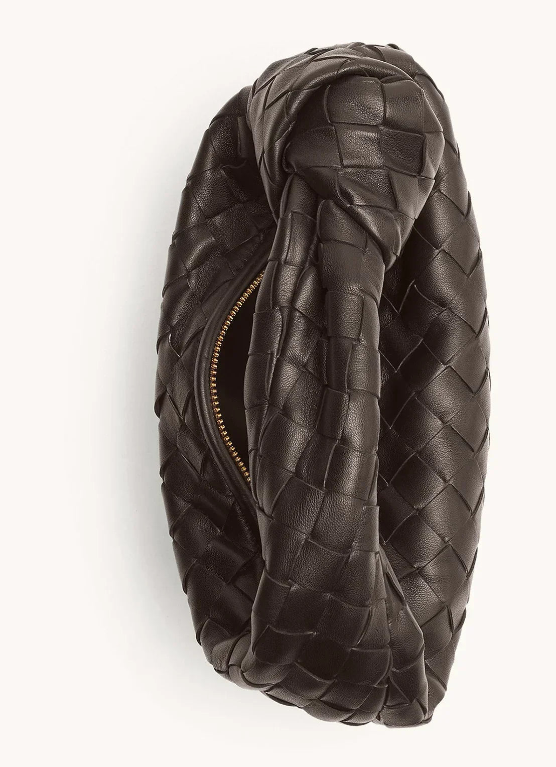 Allegra torebka damska – ciemnobrązowa torebka z efektem splotu