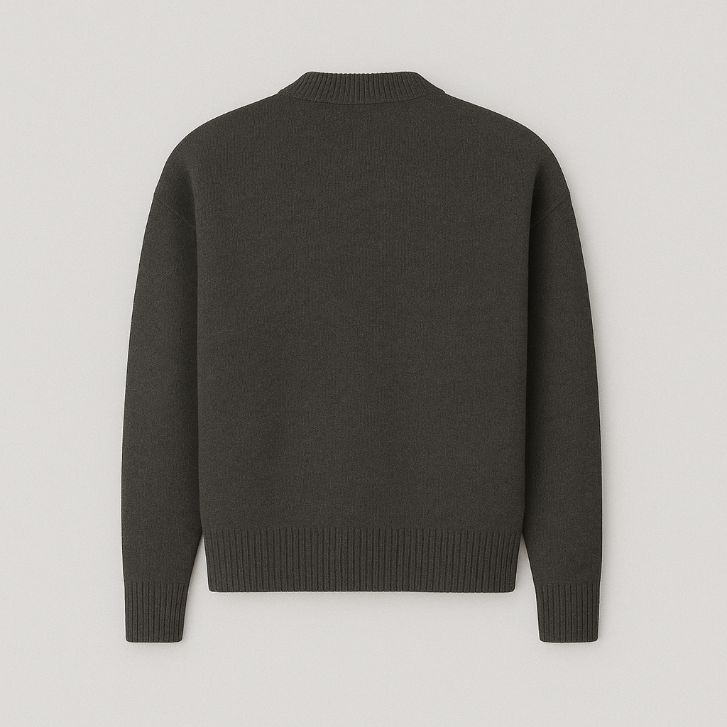 Sweter Amaria szary z czerwonym sercem